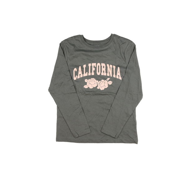 Šedé triko s květinami Primark 