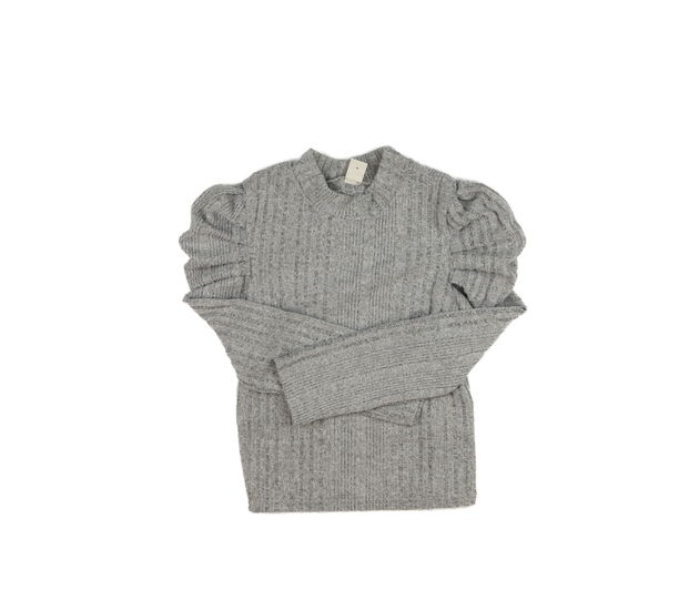 Šedé melírované kratší triko 