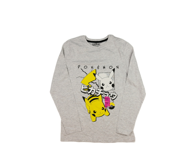 Nové šedé melírované triko Pokémon Primark 