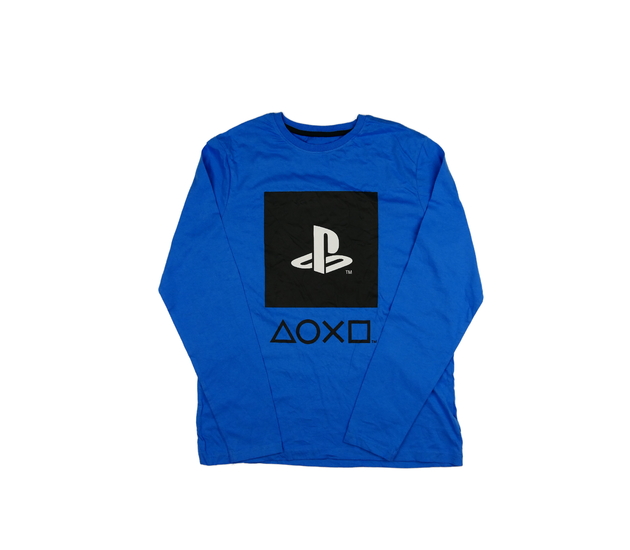 Modré triko PlayStation vel. 170 Primark 