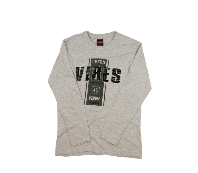 Šedé melírované triko 