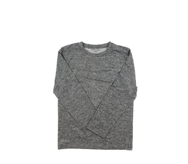 Šedé melírované sportovní triko 