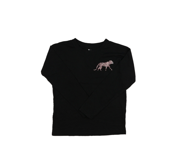 Černé triko se zvířátkem Tu 