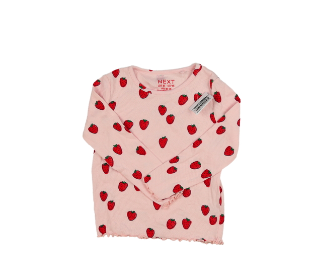 Nové růžové triko s jahodami Next