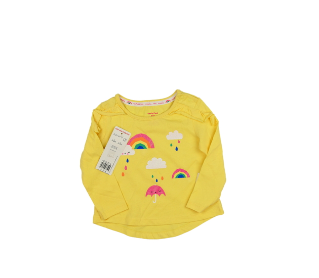 Nové žluté triko s duhou F&F