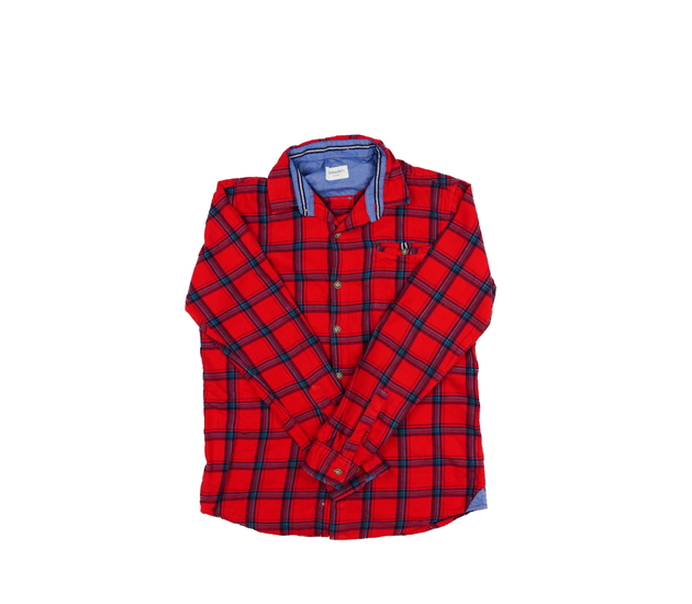 Červená kostkovaná košile 