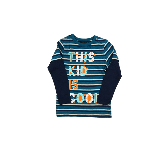 Pruhované stylové triko s nápisem George