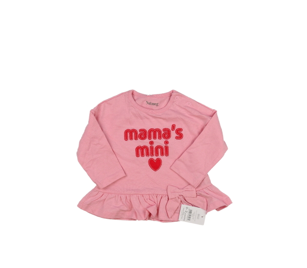 Nové růžové triko s nápisem Nutmeg