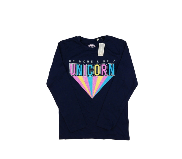 Nové tmavě modré triko s nápisem Bluezoo