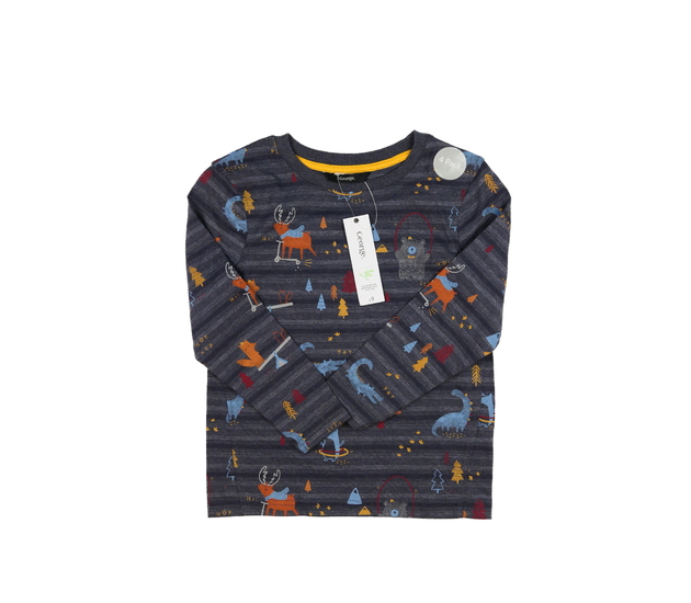 Nové tmavé triko se zvířátky George