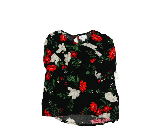 Nová černá květinová halenka 