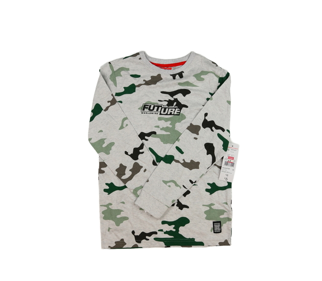 Nové šedé maskáčové triko F&F