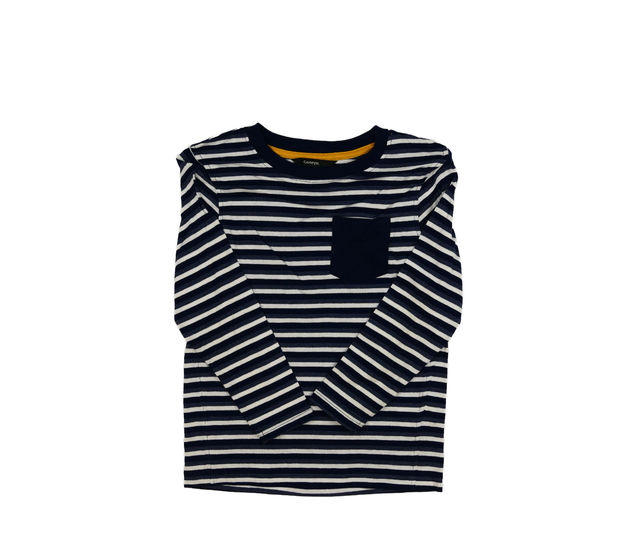 Pruhované triko s kapsou George