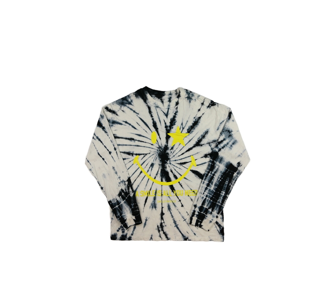 Světlé batikované triko se smajlíkem M&S