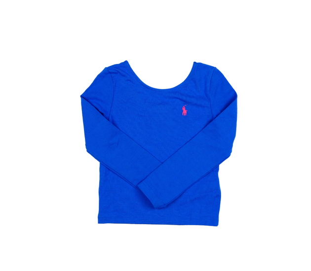 Modré krátké krásné triko Ralph Lauren