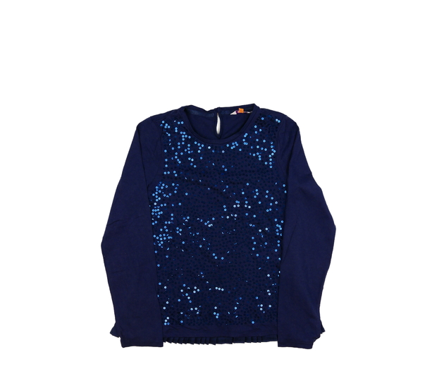 Tmavě modré triko s flitry Baker 