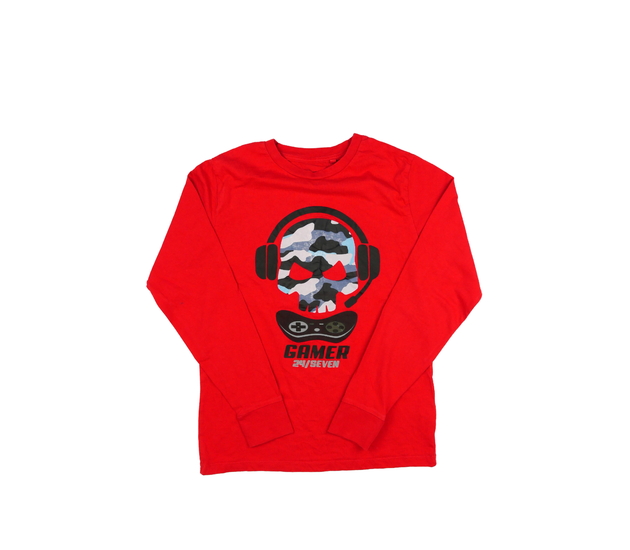 Červené stylové herní triko Next