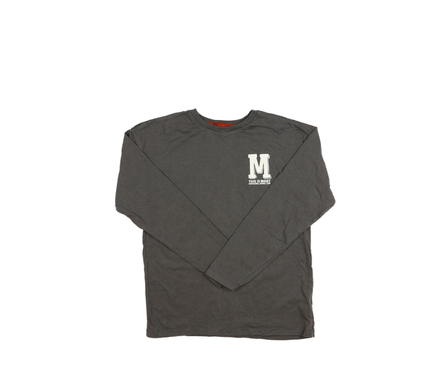 Šedé triko s nápisem  