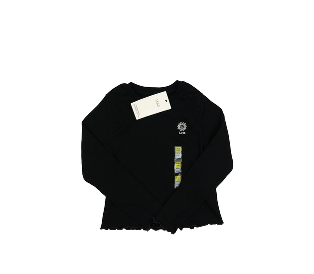 Nové černé žebrované triko M&S