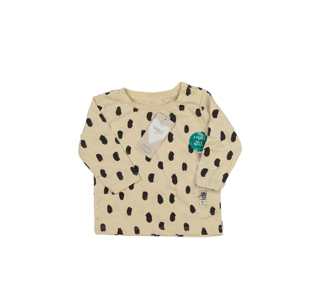 Nové krémové vzorované triko M&S