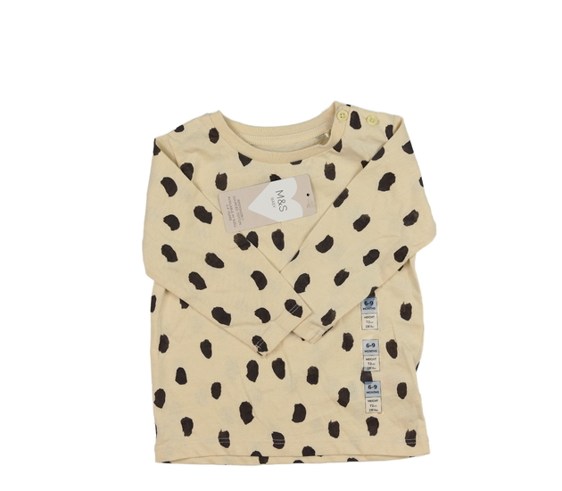 Nové krémové vzorované triko M&S