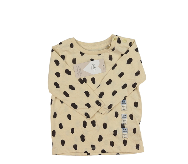 Nové krémové vzorované triko M&S