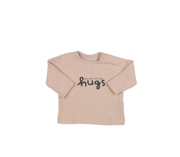 Růžové teplejší triko s nápisem George