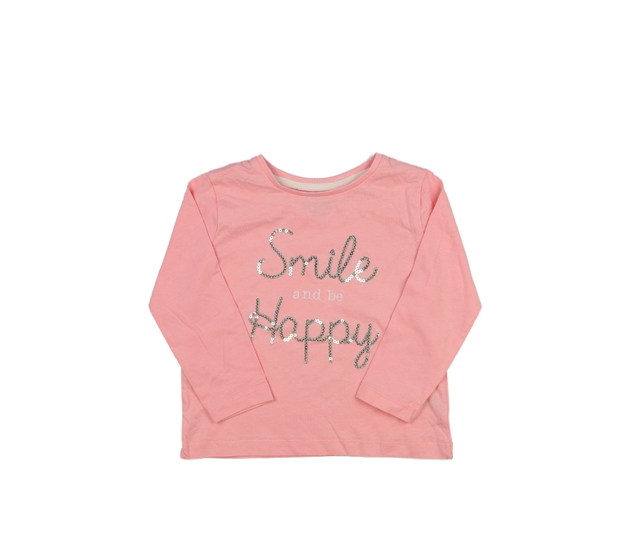 Růžové triko s nápisem 