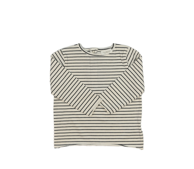 Bílé triko s tmavými pruhy Next