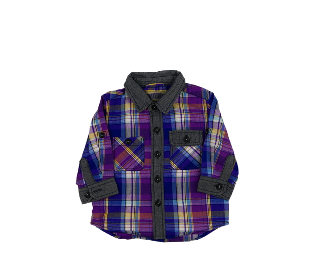 Fialová pruhovaná košile Next