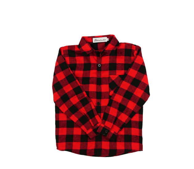 Černo-červená kostkovaná košile 