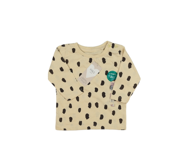 Nové hnědé vzorované triko M&S