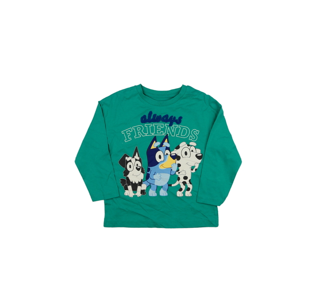 Zelené krásné triko Bluey 