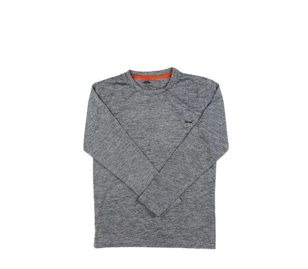 Šedé melírované sportovní triko 