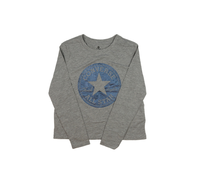 Šedé melírované triko Converse 