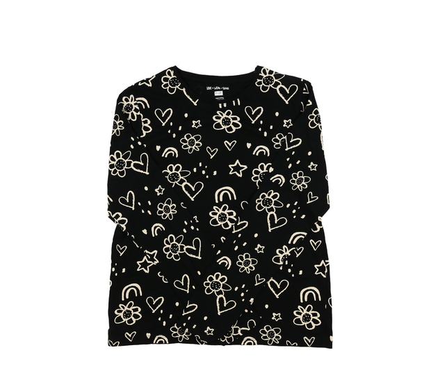 Černé triko s obrázky F&F