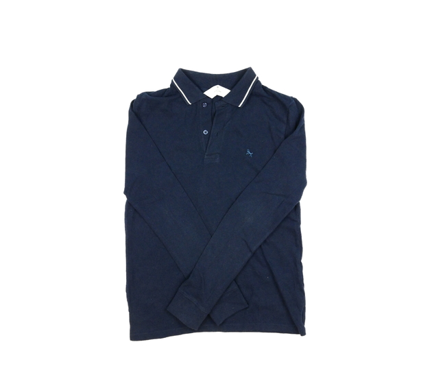 Tmavě modré triko s límečkem H&M