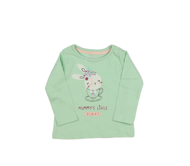 Zelené triko se zajíčky 