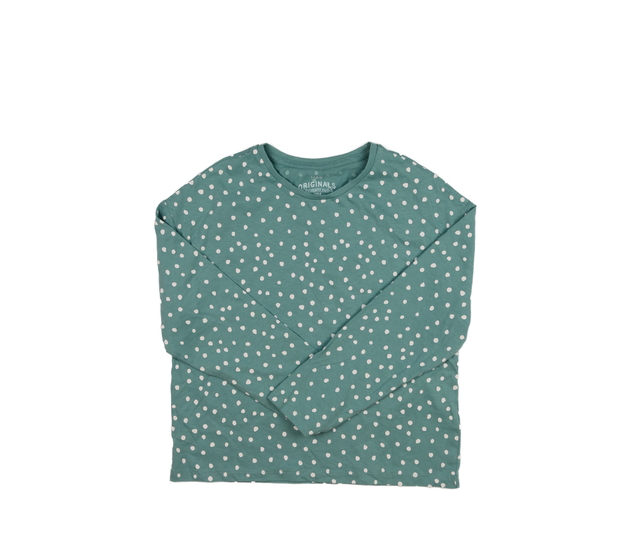 Akvamarínové triko s puntíky M&S