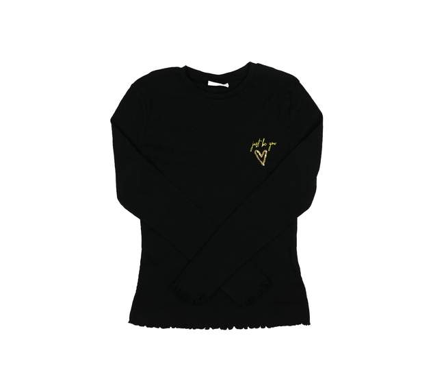 Tmavé žebrované triko 