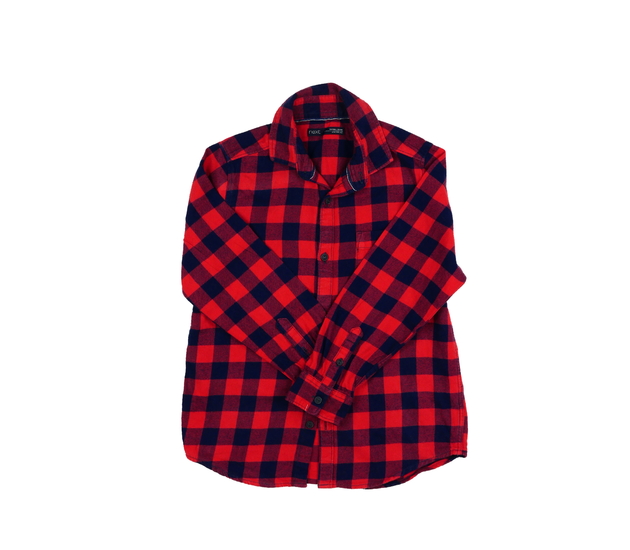 Červeno-modrá kostkovaná košile Next