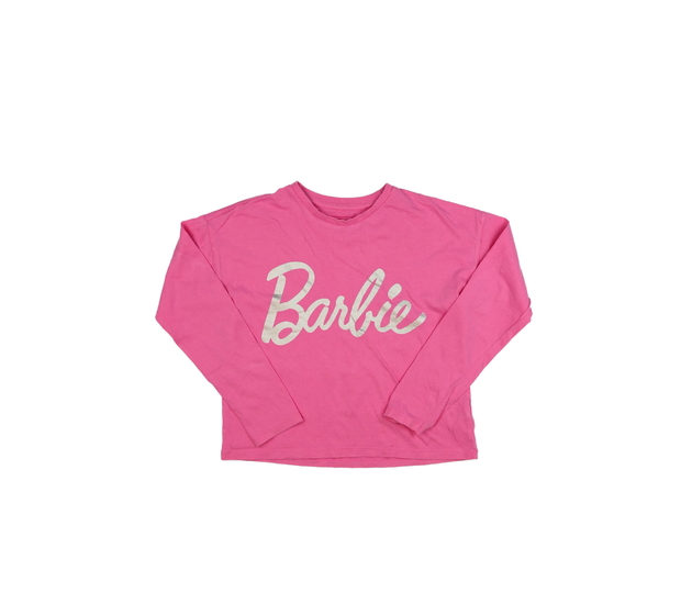 Růžový crop top Barbie 