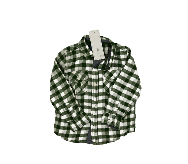 Nová zeleno-bílá kostkovaná košile F&F
