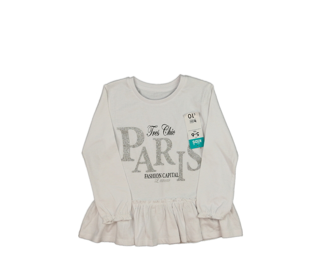 Nové bílé triko s nápisy 