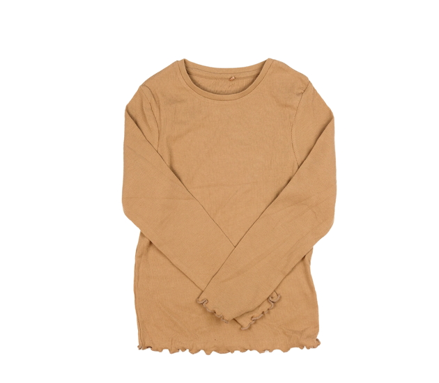 Hnědé žebrované triko George