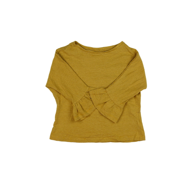 Žluté triko se zlatým lurexem