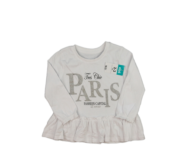 Nové bílé triko s nápisy 