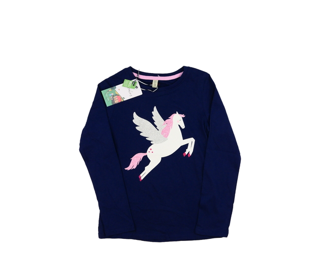 Nové tmavě modré triko s jednorožcem Joules