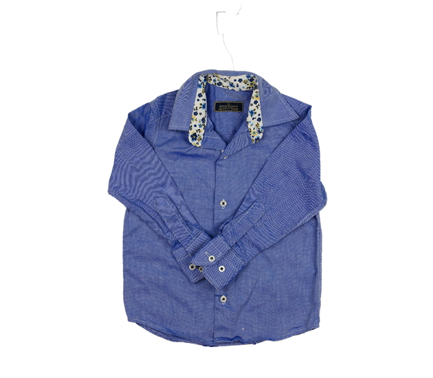 Modrá košile s límečkem 