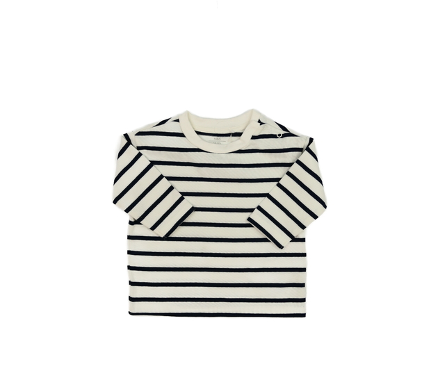 Bílé triko s tmavými pruhy M&S